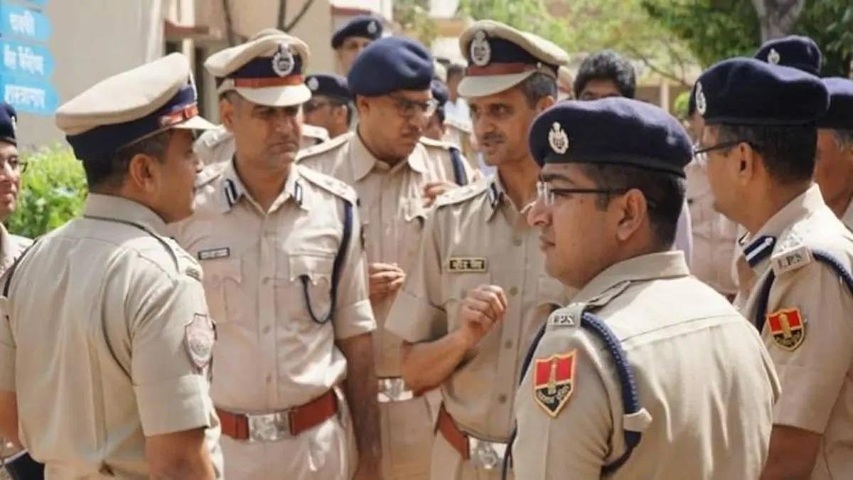 Rajasthan Police officials on duty.(File photo-Representational image) |