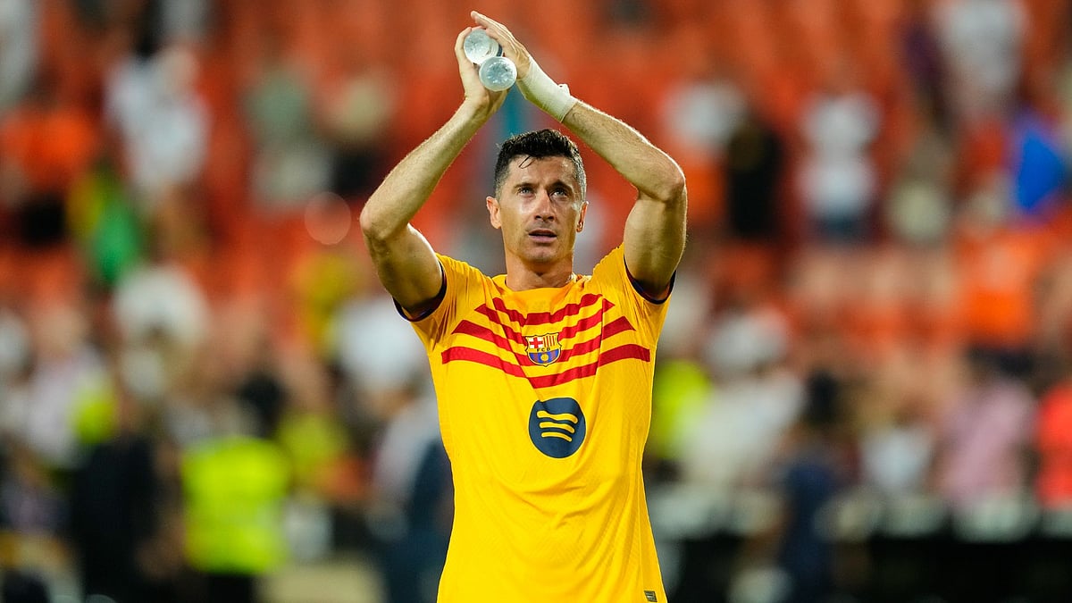 Lewandowski praised the character of Barca's young side.