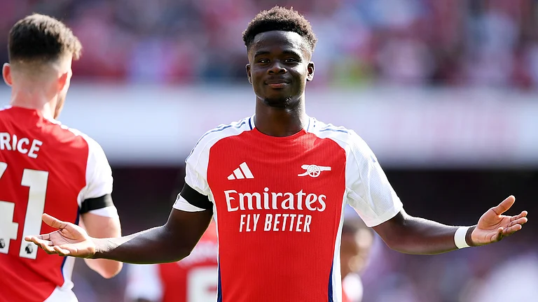 Bukayo Saka starred as Arsenal started their season with a win. - null