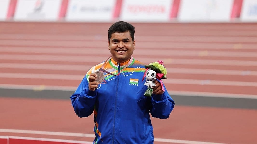 X/Yogesh Kathuniya : File photo of Tokyo Paralympics silver medallist Yogesh Kathuniya.