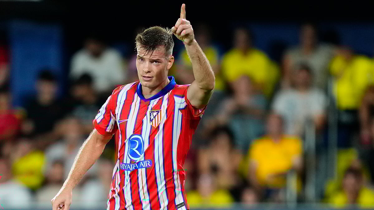 Alexander Sorloth celebrates after equalising versus Villarreal