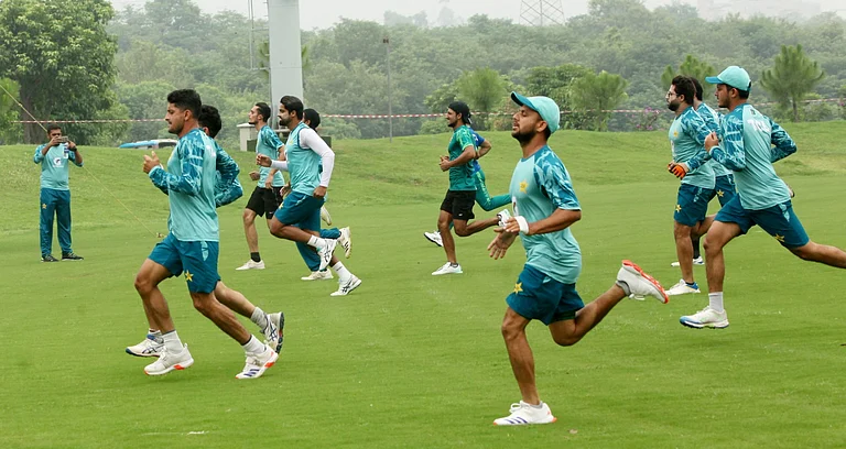 Pakistan National cricket team during the practice session ahead of Test against Bangladesh. - X | Pakistan Cricket