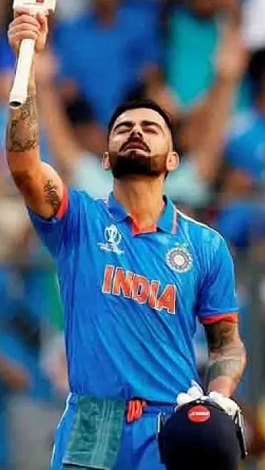 Virat is the only Indian cricketer to hit a ton in his World Cup debut.