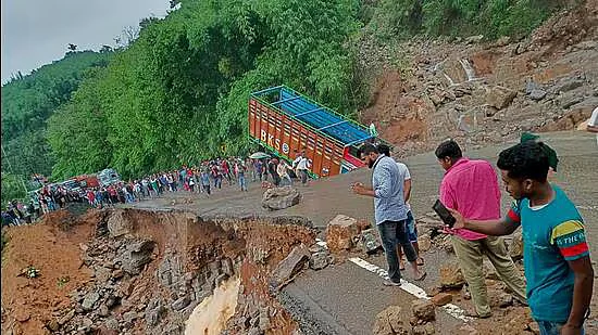 Landslide in Tripura