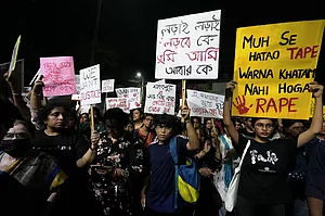 PTI : Protest in Kolkata seeking justice on doctor's rape and murder at RG Kar Hospital |