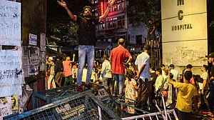 PTI : Protest at Kolkata's RG Kar Hospital |