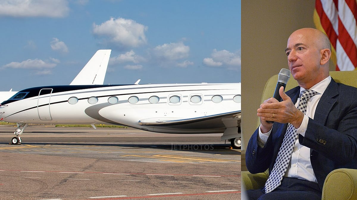 X : Jeff Bezos and Gulfstream G700