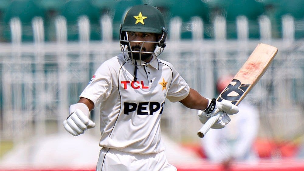 Pakistan vs Bangladesh 1st Test, 2nd Day_akistans Saud Shakeel celebrates after scoring century