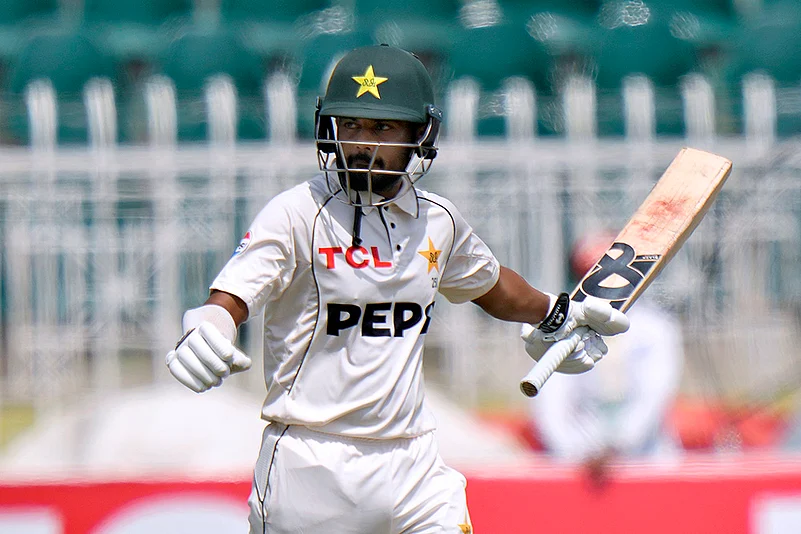 Pakistan vs Bangladesh 1st Test, 2nd Day_akistans Saud Shakeel celebrates after scoring century