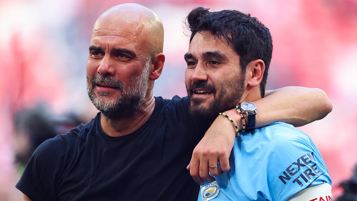Pep Guardiola-Ilkay Gundogan-football