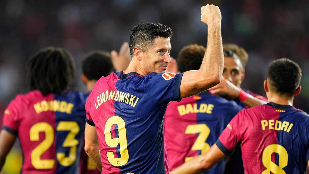 Barcelona's match winner, Robert Lewandowski