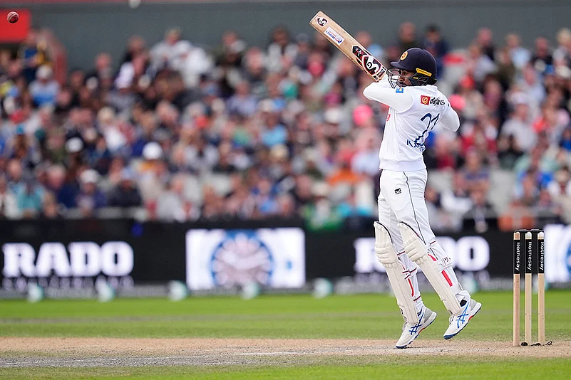 England and Sri Lanka 1st Test Day 3_ Sri Lankas Kamindu Mendis bats agasinst England
