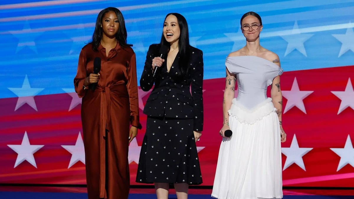 Vice President Kamala Harris, Helena Hudlin, Meena Harris,  Ella Emhoff