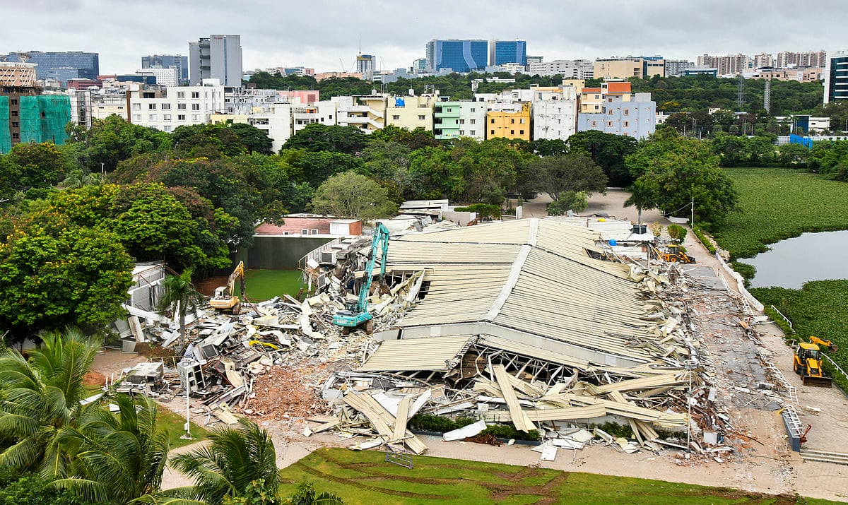 Telangana authorities demolish Nagarjunas N-Convention centre in Hyderabad