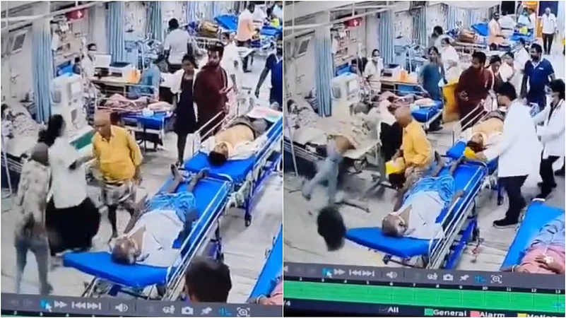 The junior doctor said that there were no security personnel present at the scene |