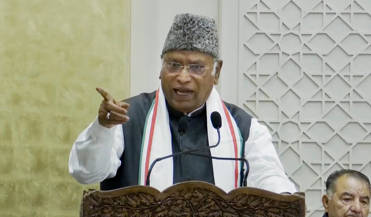 Congress national president Mallikarjun Kharge | 