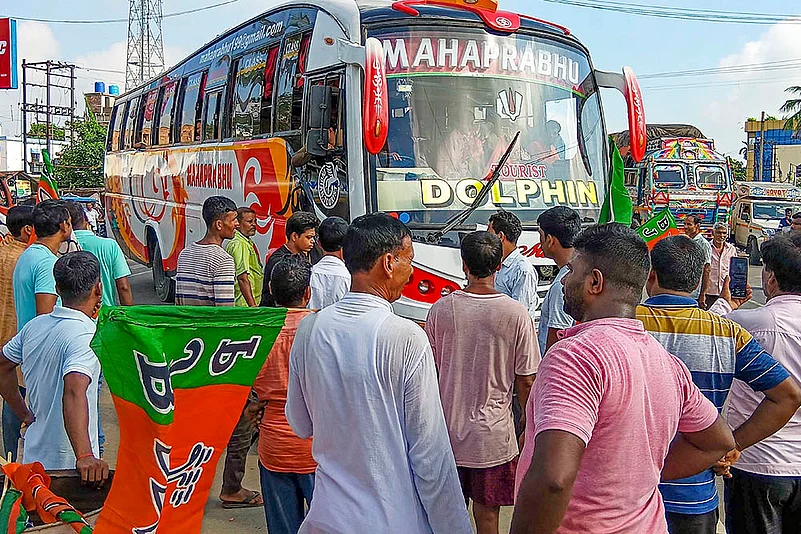 Bengal Bandh: BJPs 12-hour general strike in West Bengal_2