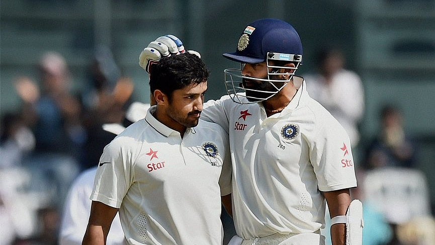 karun nair in indian test jersey twitter X
