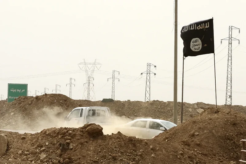 ISIS flag in Iraq.(File photo-Representational image) |