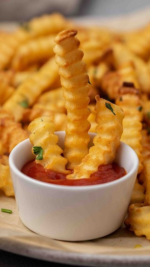Crinkle-cut fries