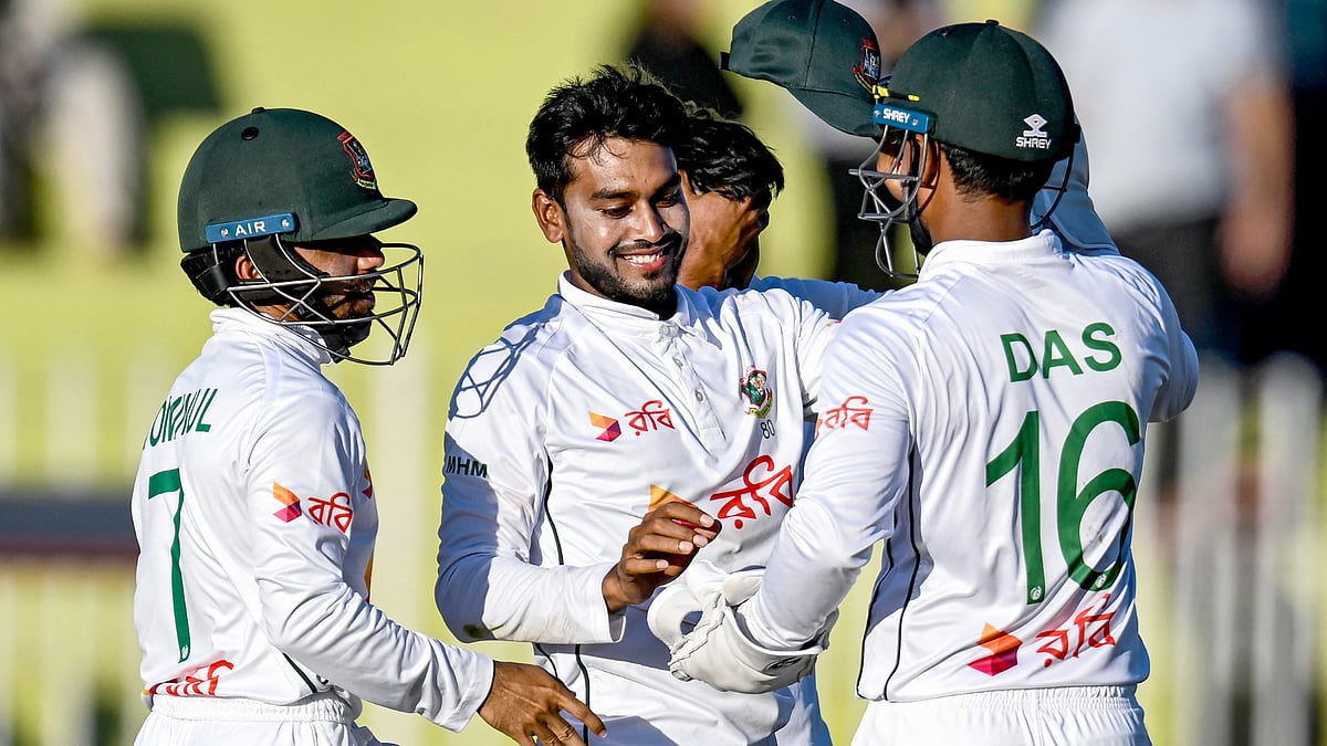 Mehidy Hasan Miraz took five wickets for Bangladesh against Pakistan