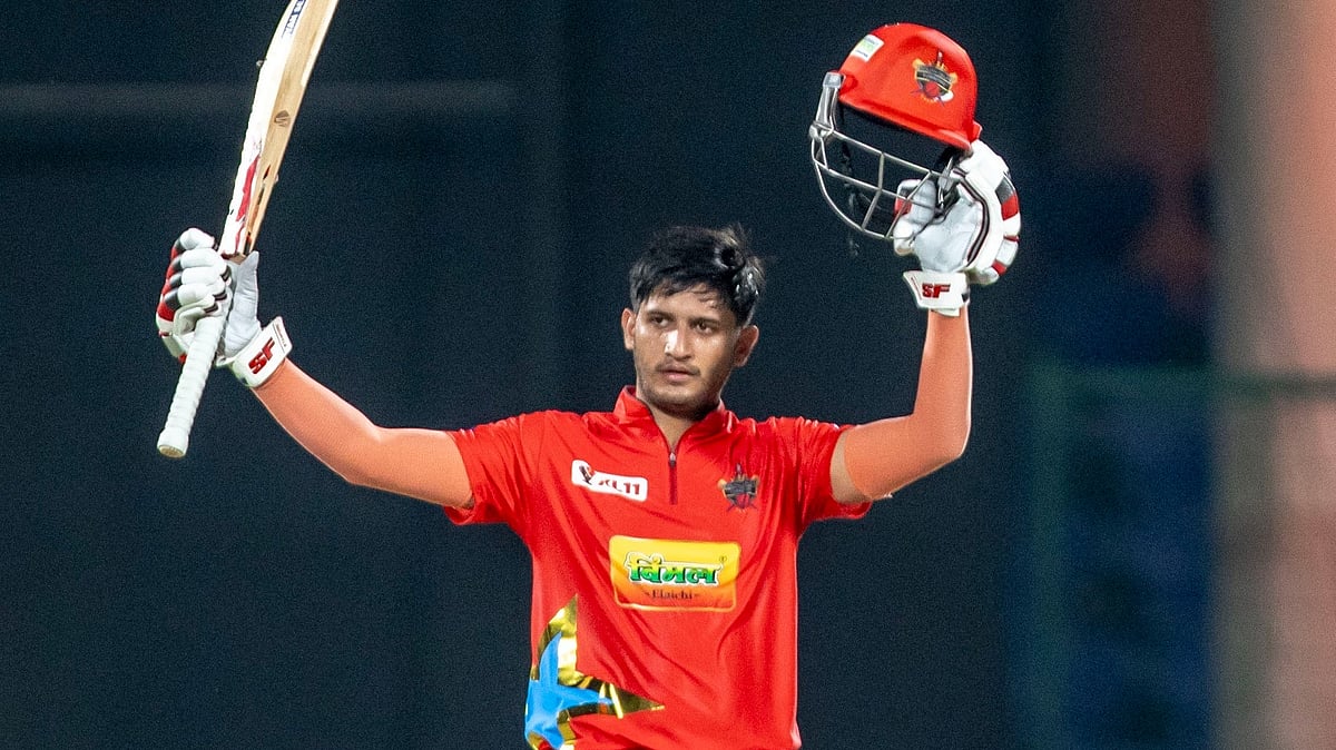 X/CricCrazyJohns : The 23-year-old Arya hit six sixes in an over in the DPL T20.