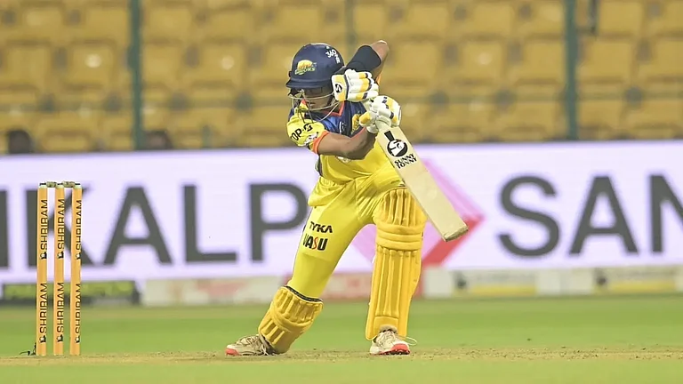 Samit Dravid has scored 82 runs in seven innings so far at the KSCA Maharaja T20 Trophy, at a strike rate of 114. - Maharaja T20