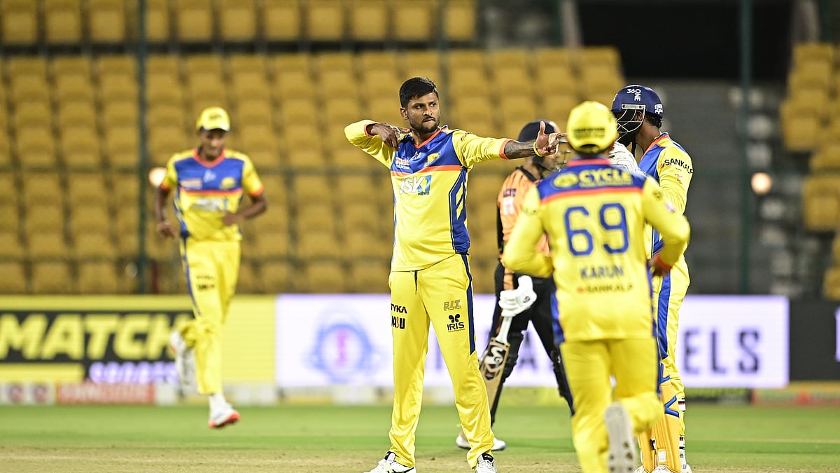 Krishnappa Gowtham celebrating 1 