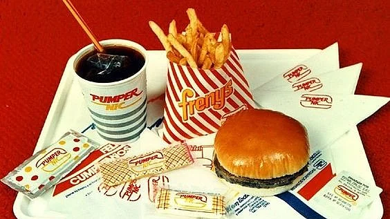 Fast food, old menu
