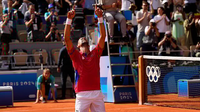 Paris Olympics: Djokovic Downs Alcaraz In Phillipe Chatrier Thriller To Win Elusive Gold Medal