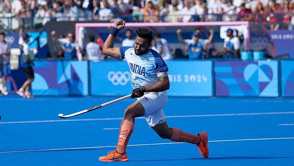 Photo: AP/Anjum Naveed : India men's national hockey skipper Harmanpreet Singh.