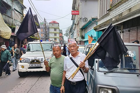 GNLF protest in WB's Kurseong