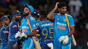 AP : India's Mohammed Siraj and Arshdeep Singh walk back to pavilion after the the first ODI cricket match between Sri Lanka and India was tied in Colombo, Sri Lanka, Friday, Aug. 2, 2024.