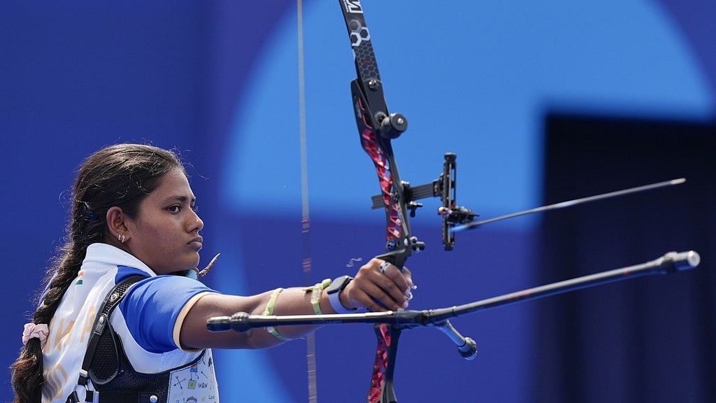 AP : India's Ankita Bhakat in action during the mixed team recurve archery quarter-finals at Paris Olympic Games 2024 on Friday (August 2).
