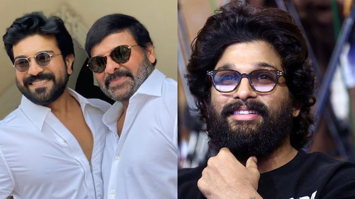 Ram Charan, Chiranjeevi and Allu Arjun
