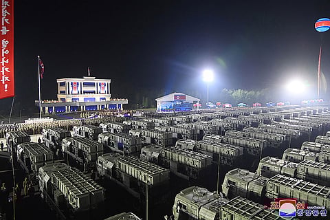 North Korea holds a ceremony for transferring 250 new-type tactical ballistic missile launchers