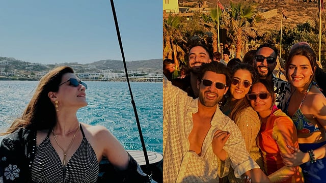 Kriti Sanon Celebrates Her Birthday In Greece With Sister Nupur Sanon And Rumoured Beau Kabir Bahia - Check Post Inside