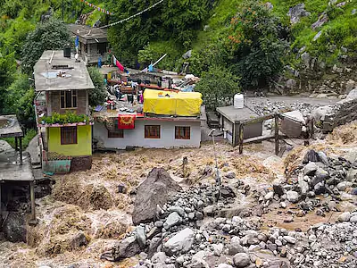 Devastation caused by cloudburst in Himachal Pradesh |