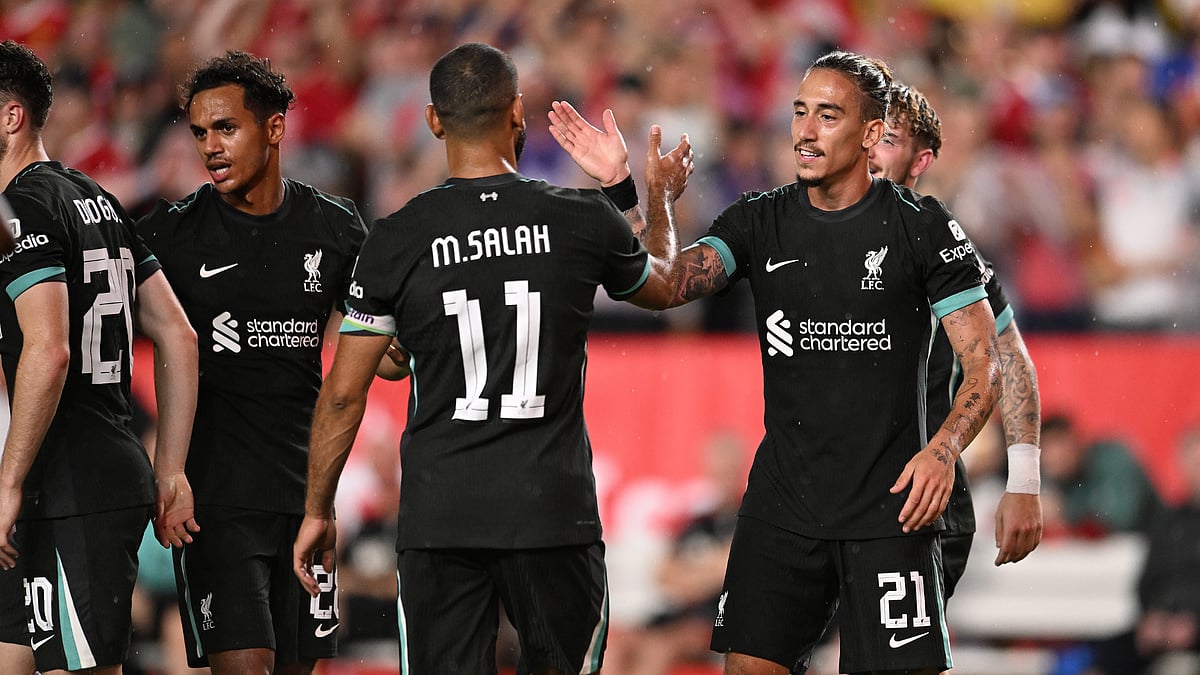 Kostas Tsimikas scored Liverpools third goal against Manchester United