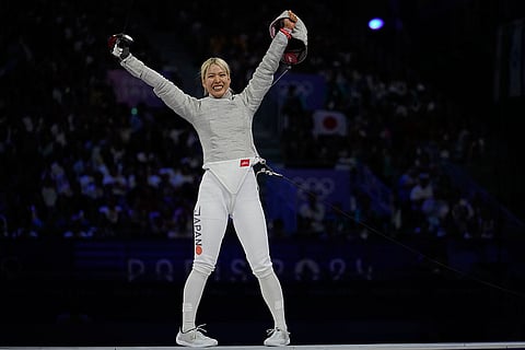 Japan's fencers Misaki Emura