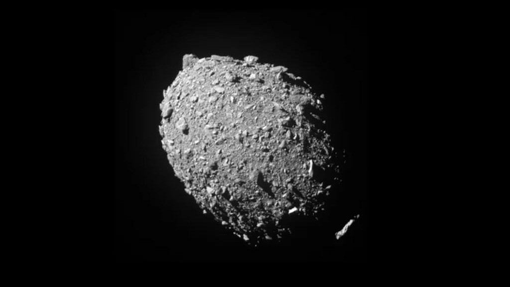 X : In Sept. 2022, NASA’s Double Asteroids Redirect Test (DART) intentionally collided with a tiny moonlet named Dimorphos.
