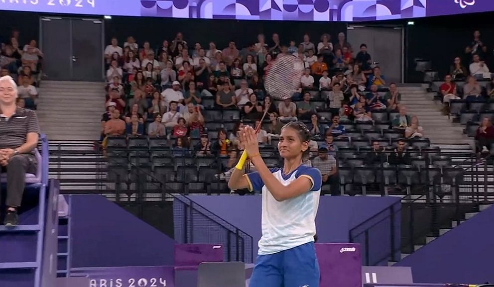 Screengrab : Manisha Ramadass at Paris Paralympics 2024. 
