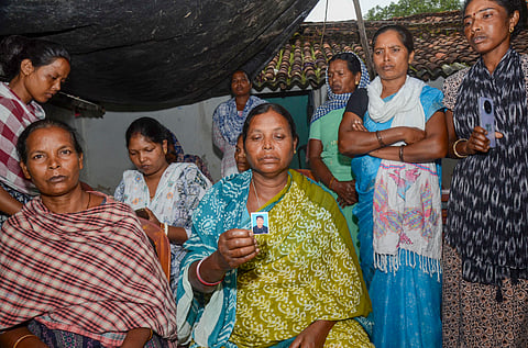 Family of deceased aspirant in Ranchi