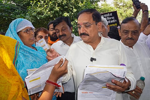 BJP protest in Delhi