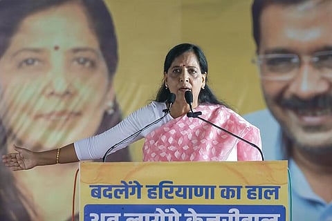 Sunita Kejriwal campaigns in Haryana