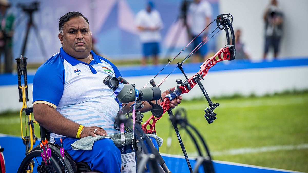 X/Archery Association of India : India's world number one para archer Rakesh Kumar.