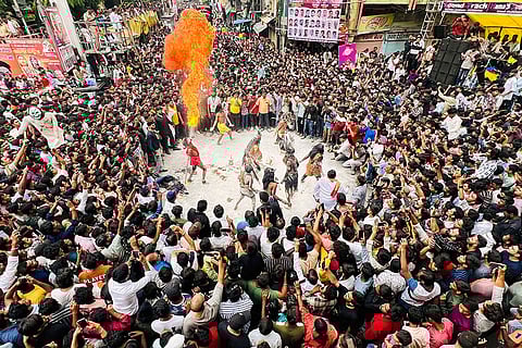 Marbat festival procession in Nagpur