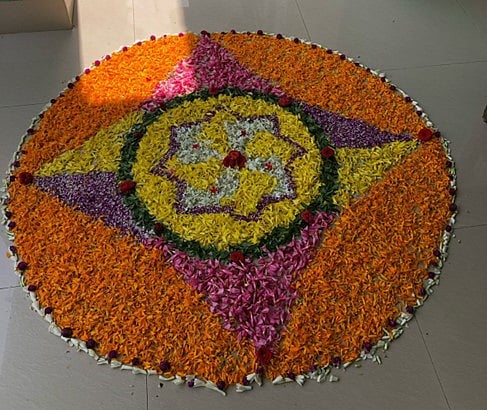 Alekh Y Das : Floral Rangolis For Onam