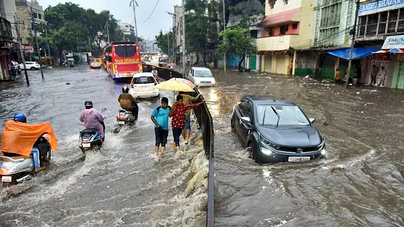 Heavy rain battered Telangana