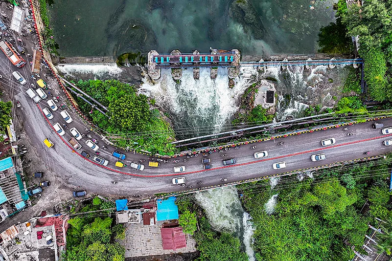 Pichola lake overflows in Udaipur